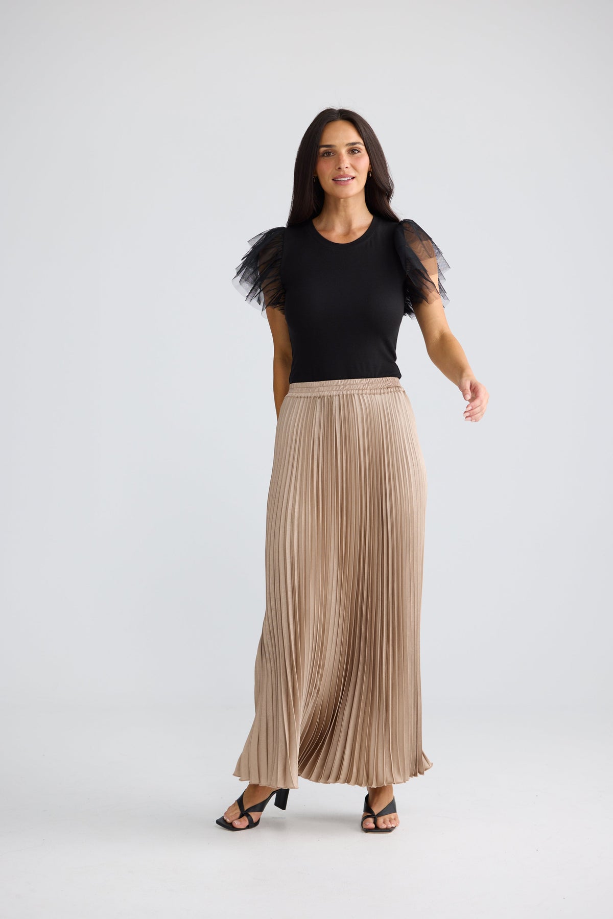 Alias Pleated Skirt | Sand
