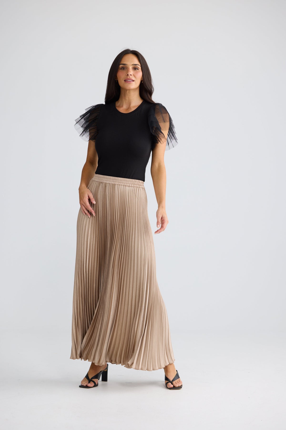 Alias Pleated Skirt | Sand