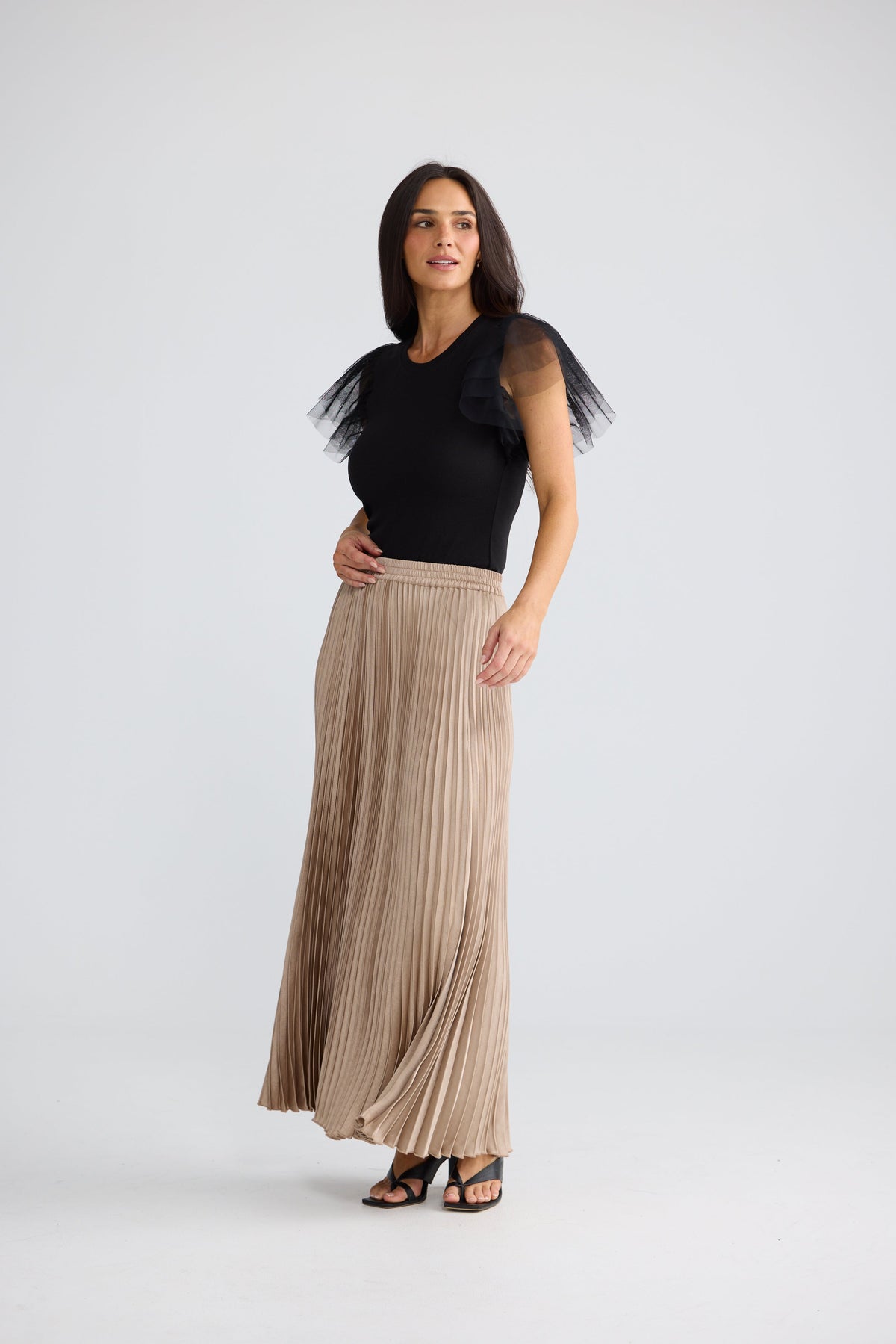 Alias Pleated Skirt | Sand