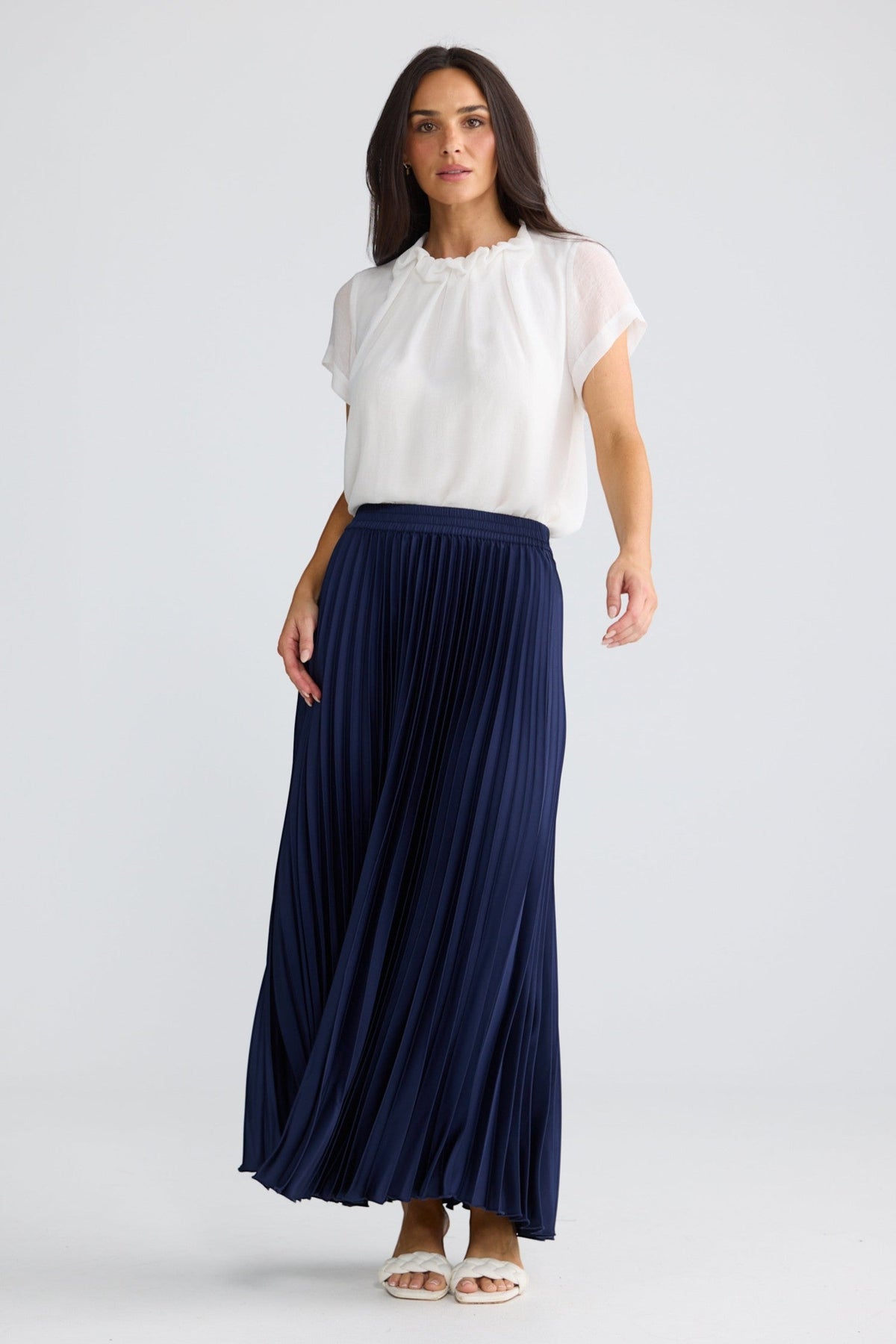Alias Pleated Skirt | Navy