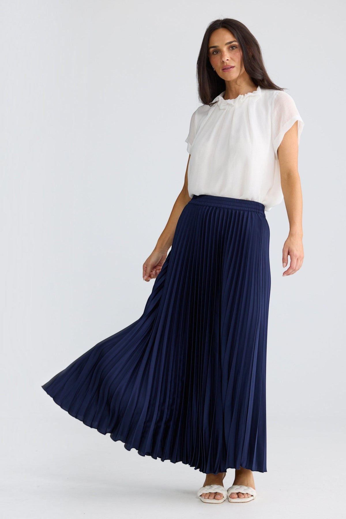Alias Pleated Skirt | Navy