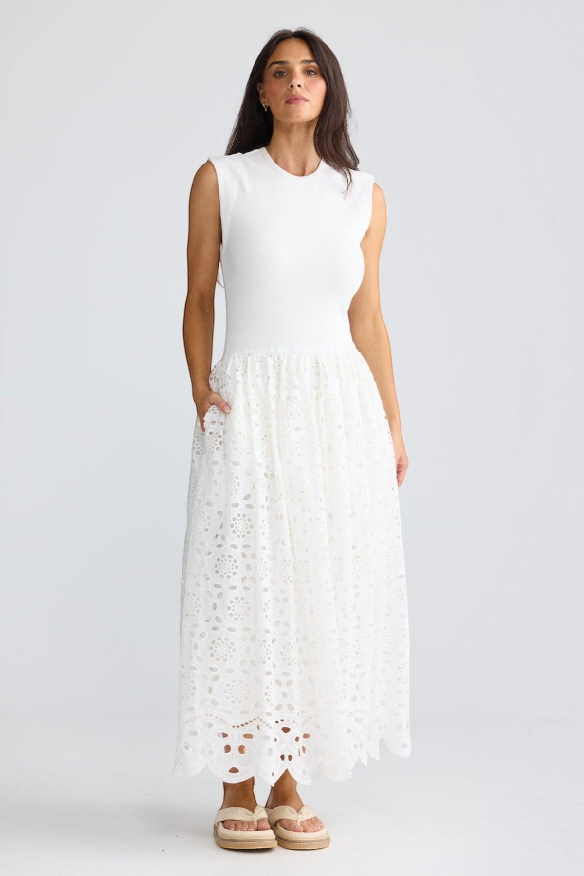 Daphne Dress | White