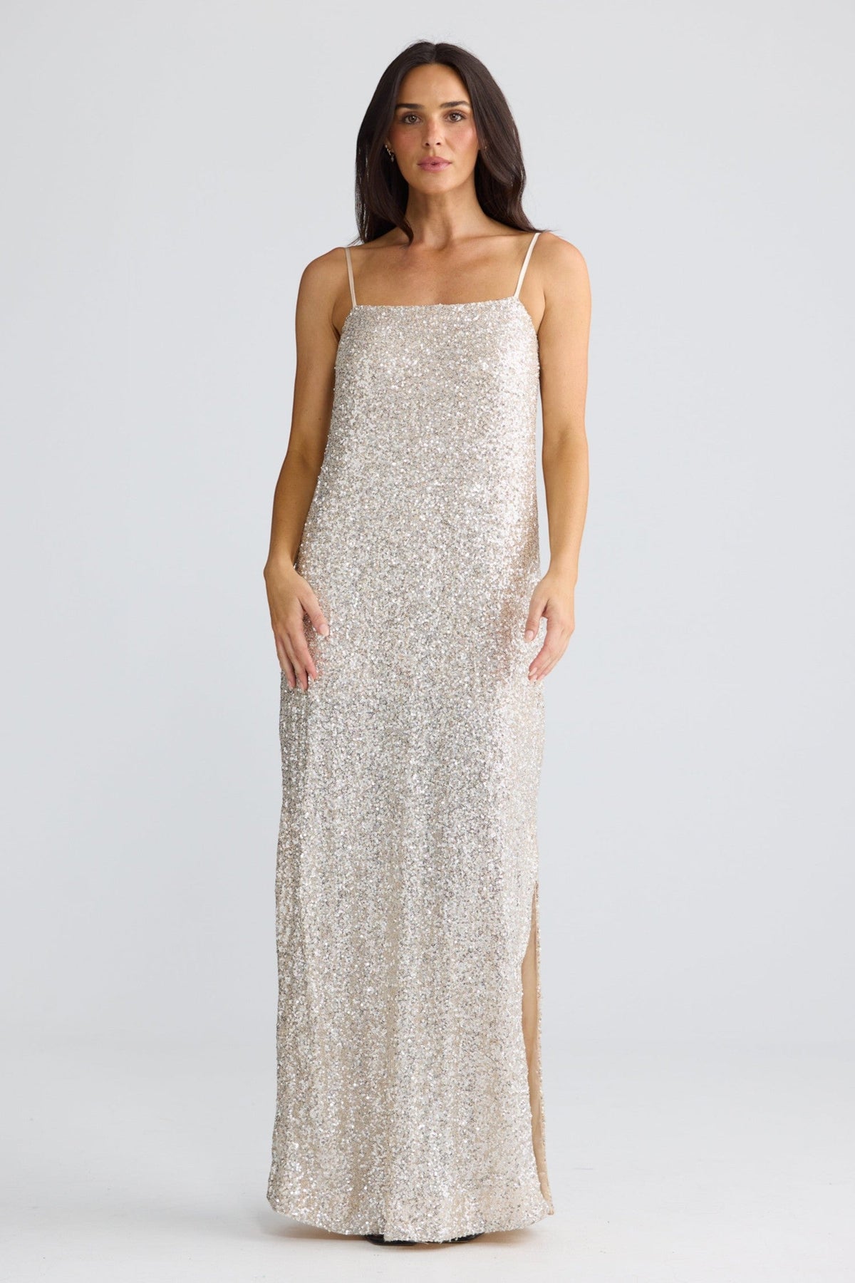 Jazzy Maxi Dress | Champagne