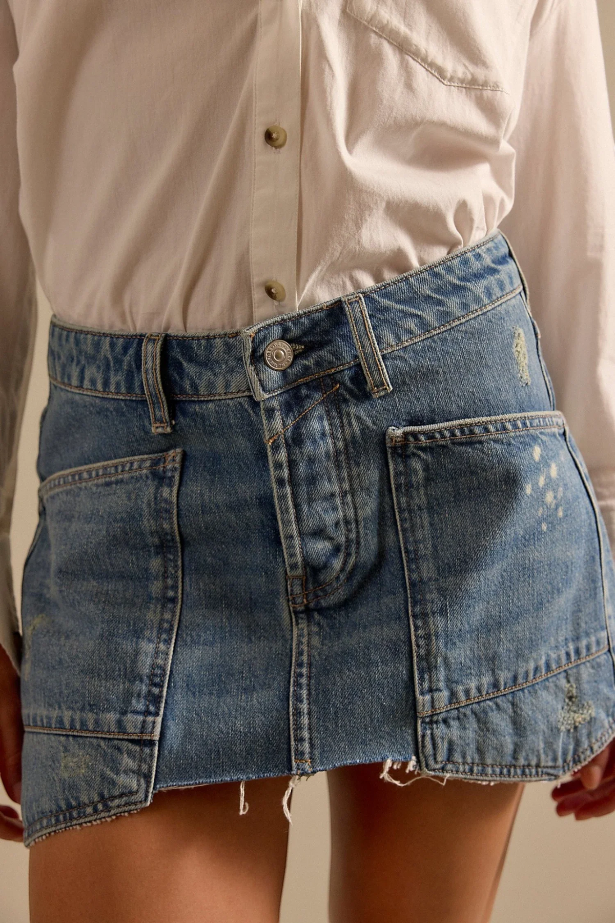 Dolly Denim Mini Skirt | Truest Blue
