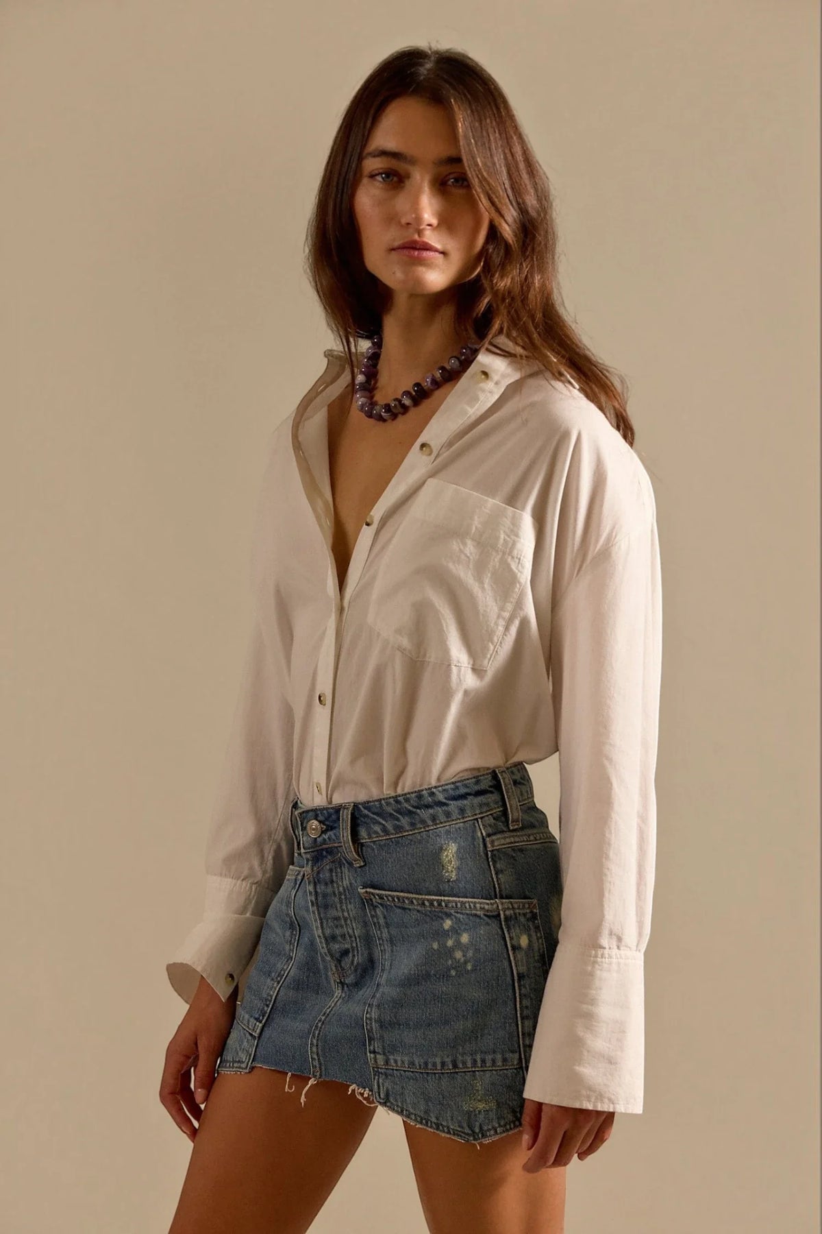 Dolly Denim Mini Skirt | Truest Blue