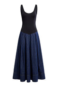 Elio Denim Midi Dress | Dark Combo