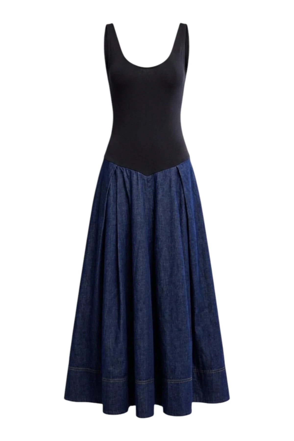 Elio Denim Midi Dress | Dark Combo