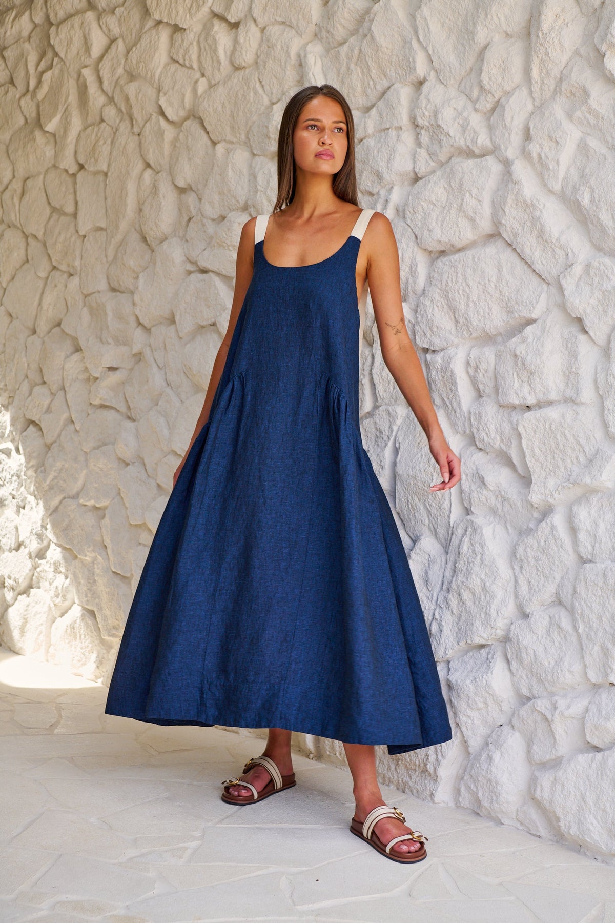 GA719 Buckle Strap Dress | Eclipse