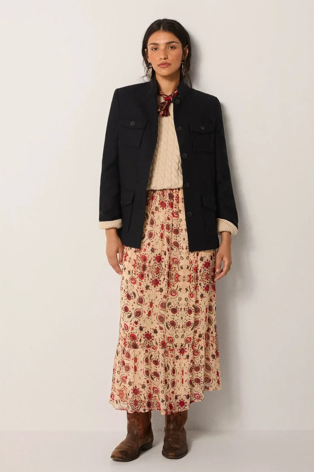 Simone Skirt | Coquelicot Coquillage