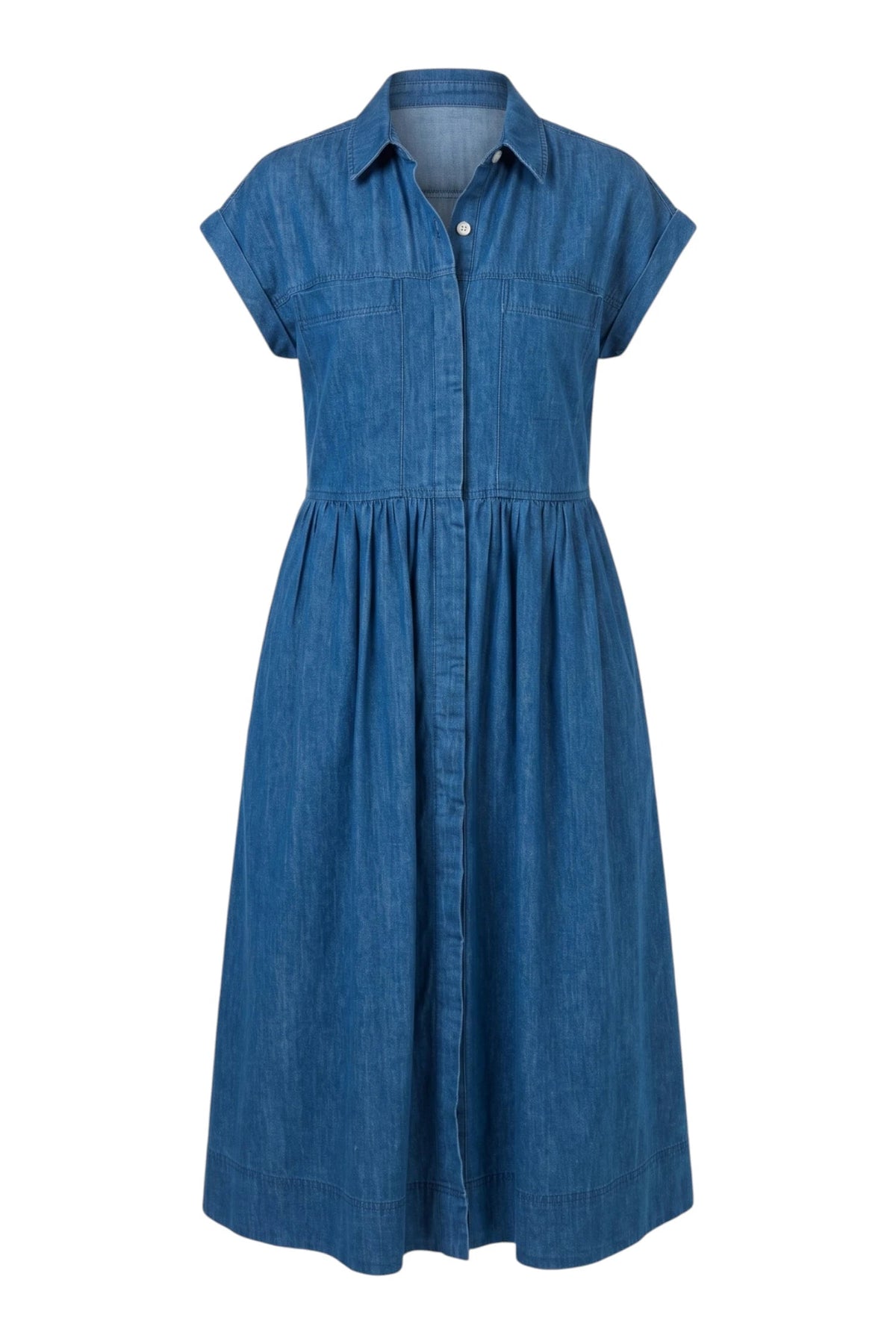 GA738 Shirt Dress | Chambray