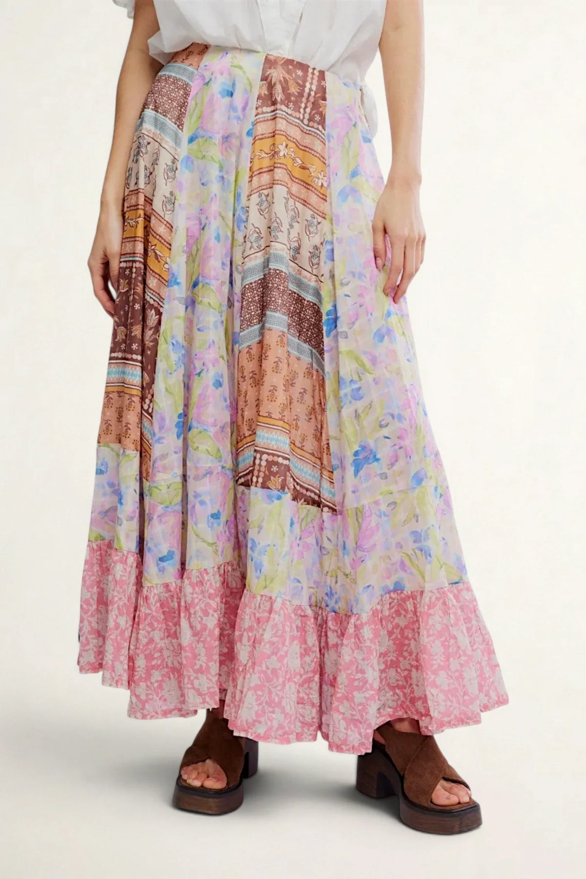 Santa Eulalia Printed Maxi Skirt