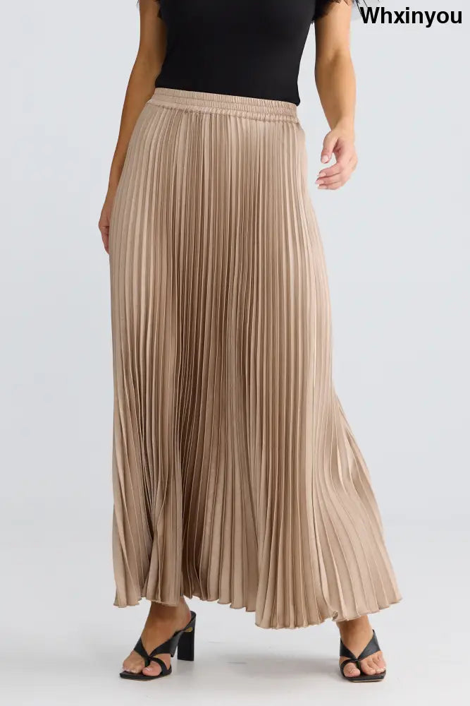 Alias Pleated Skirt | Sand - Skirts