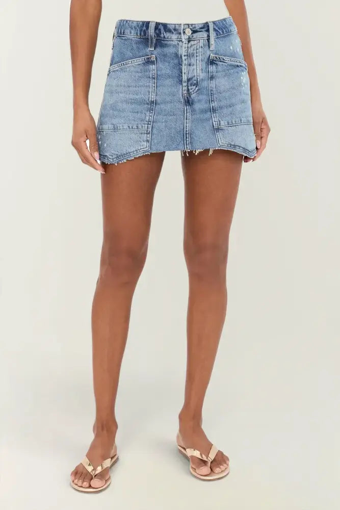 Dolly Denim Mini Skirt | Truest Blue - Skirts