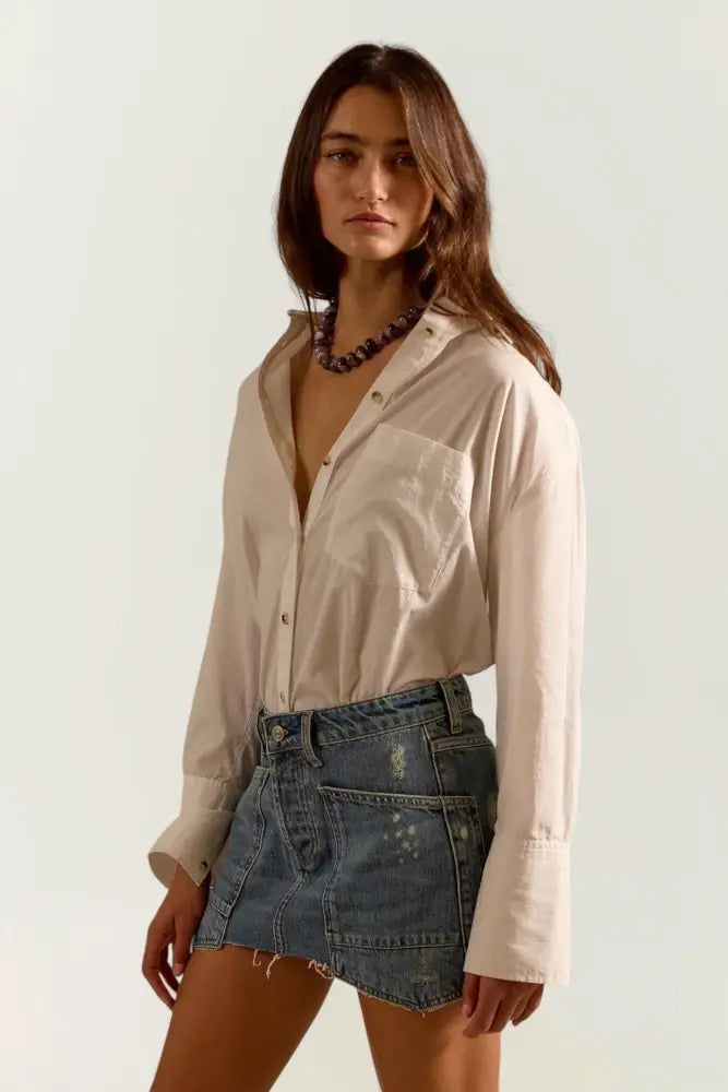 Dolly Denim Mini Skirt | Truest Blue - Skirts