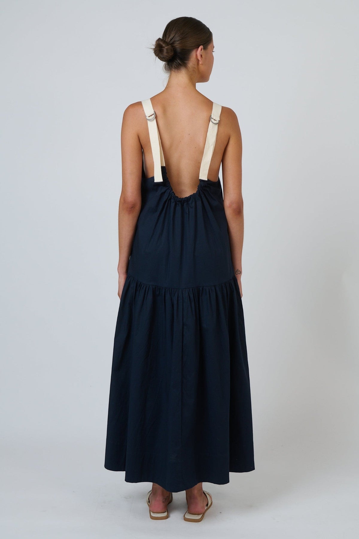 GA719 Buckle Strap Dress | Ink