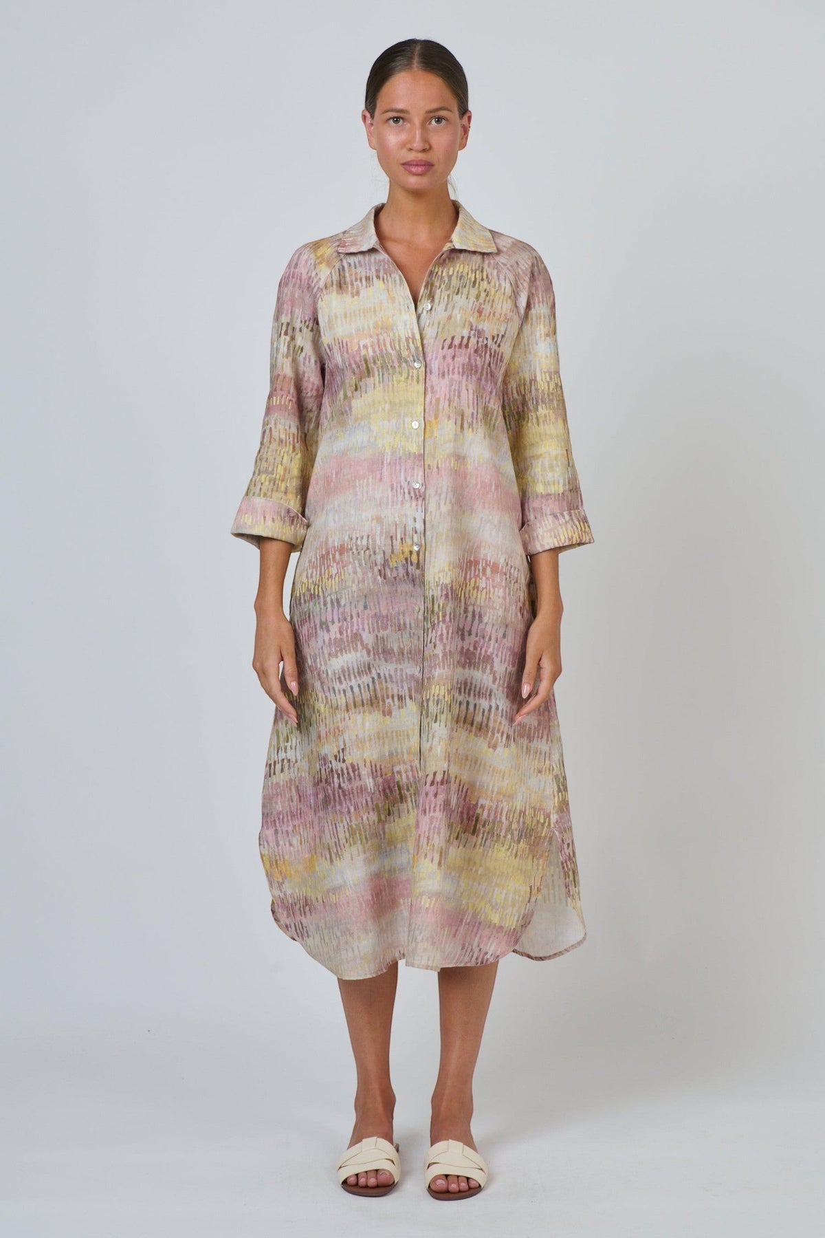 GA417 Midi Shirt Dress | Jardin