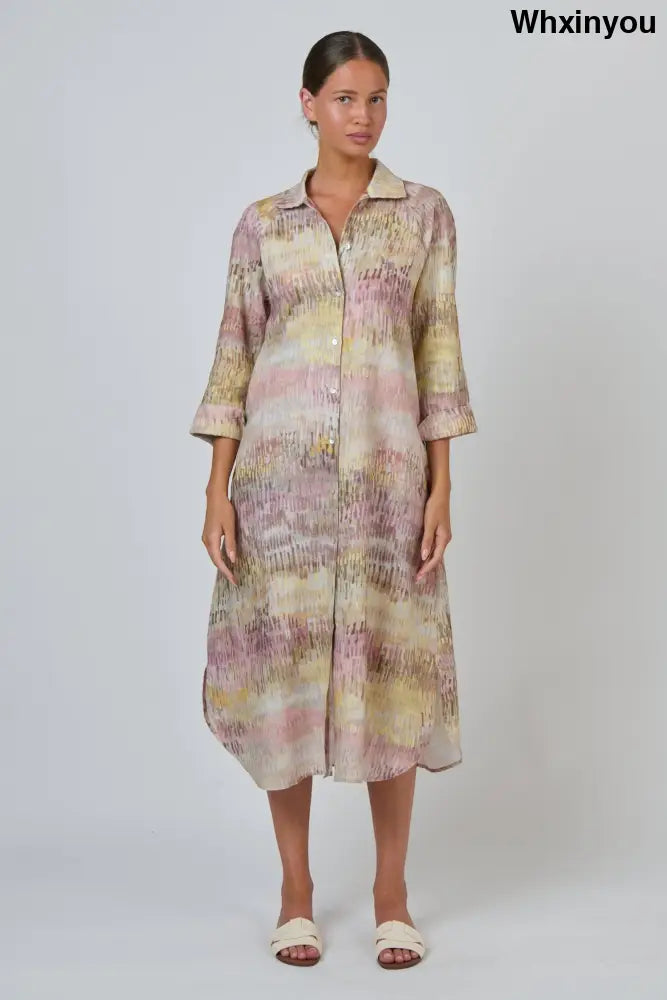 GA417 Midi Shirt Dress | Jardin - Dresses