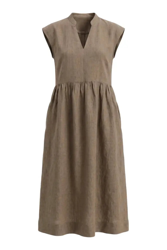 GA606 Drop Waist Midi Dress | Agate - XS - Dresses