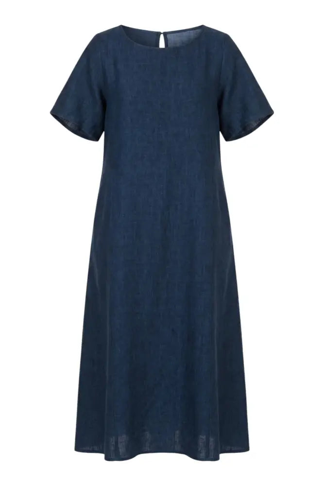 GA684 Linen Midi Dress | Eclipse - XS - Dresses