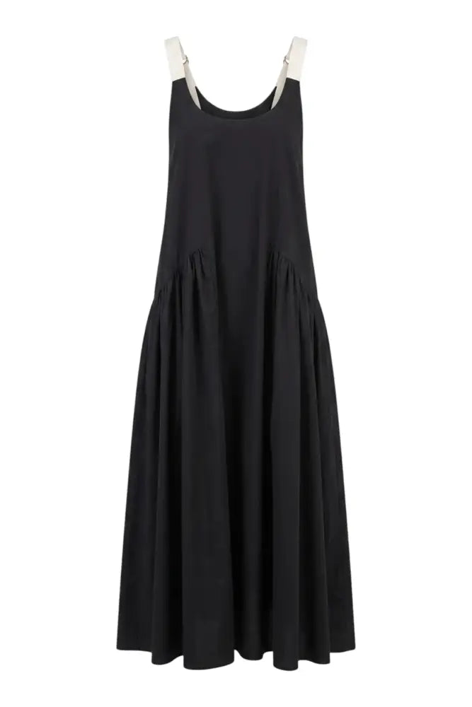 GA719 Buckle Strap Dress | Black - XS - Dresses