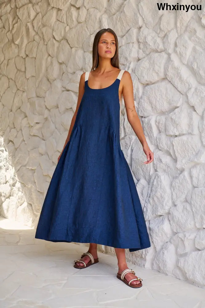 GA719 Buckle Strap Dress | Eclipse - Dresses