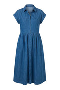 GA738 Shirt Dress | Chambray - XS - Dresses