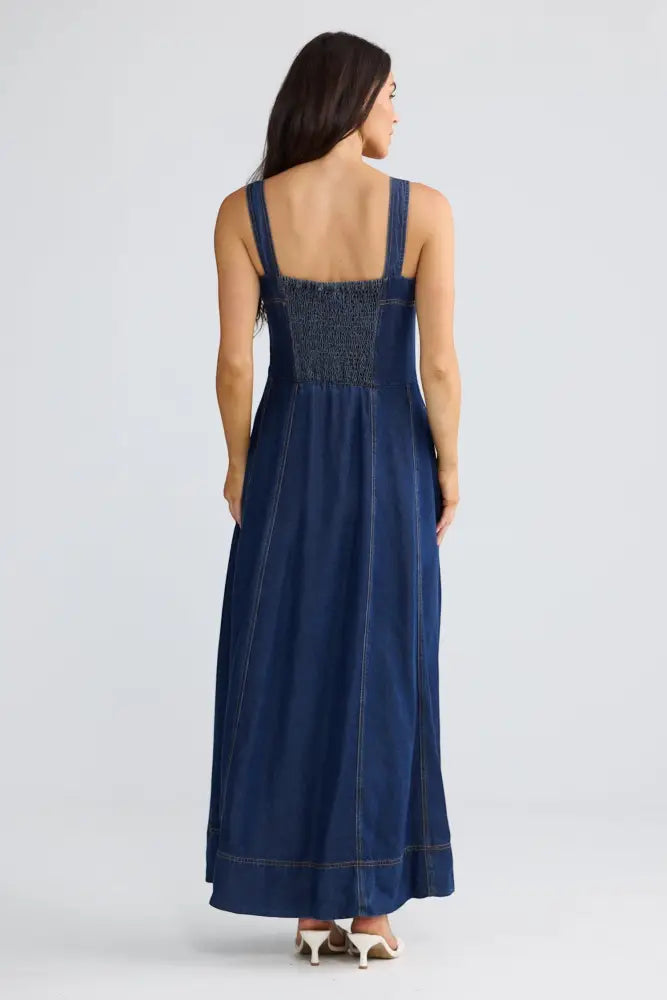 Heather Dress | Indigo - Dresses