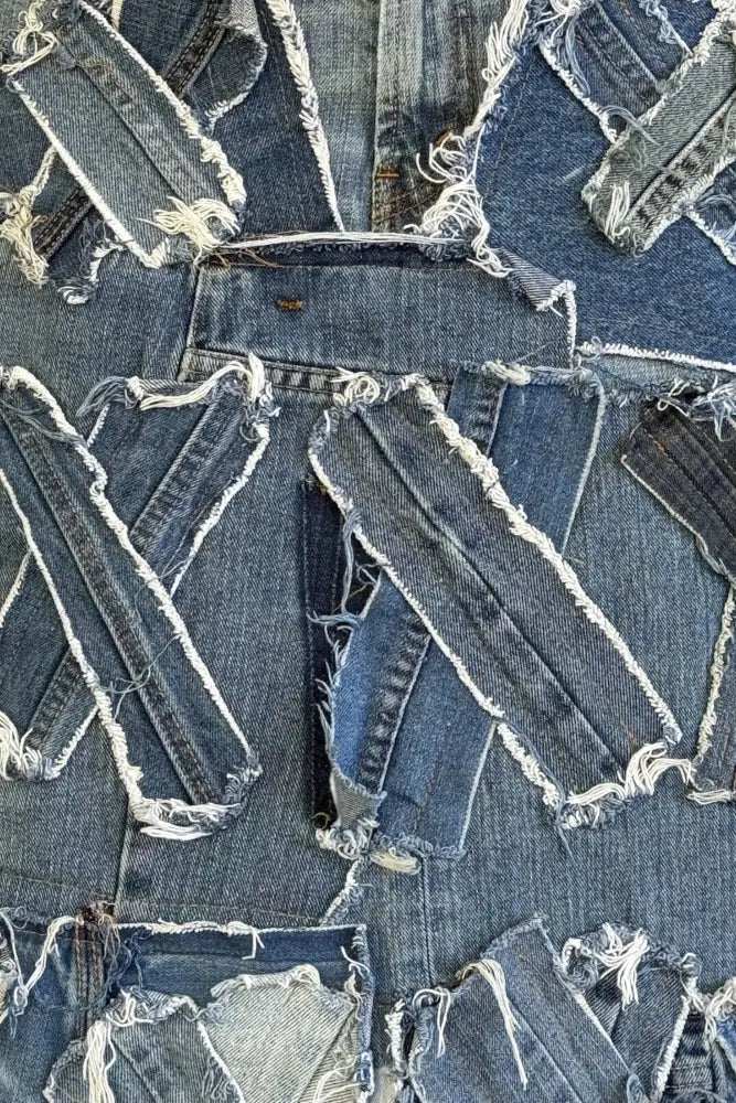 Patched Up Skirt | Vintage Denim - Skirts