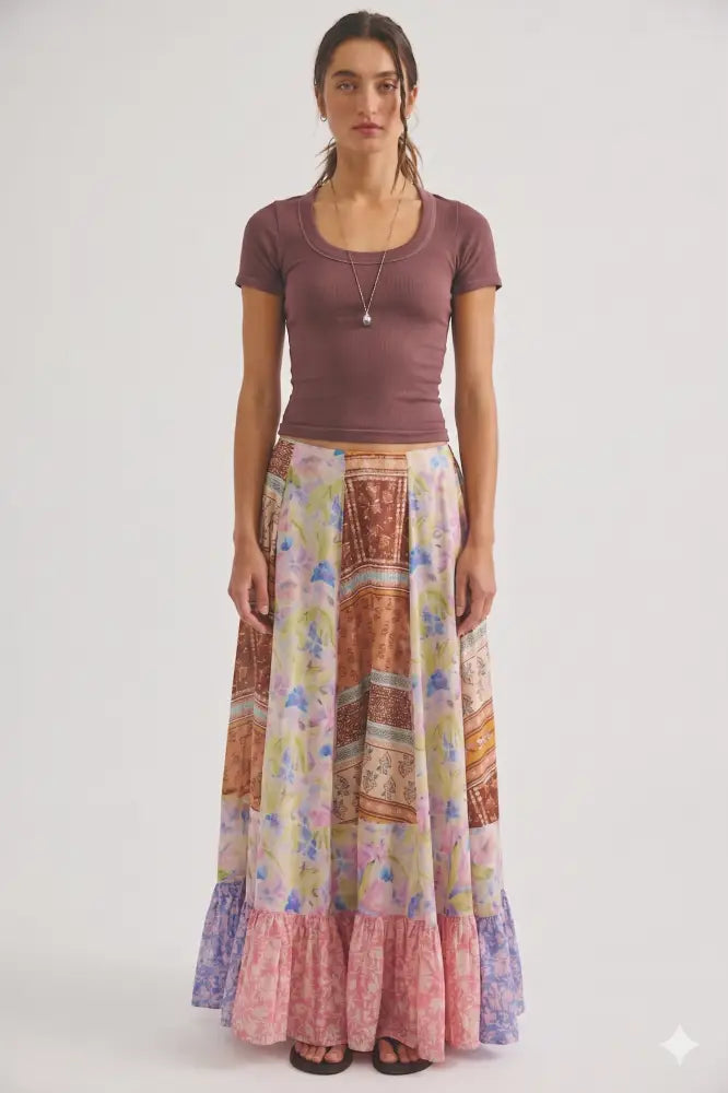 Santa Eulalia Printed Maxi Skirt - 8 - Skirts