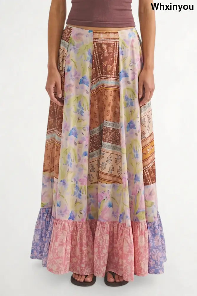 Santa Eulalia Printed Maxi Skirt - 8 - Skirts