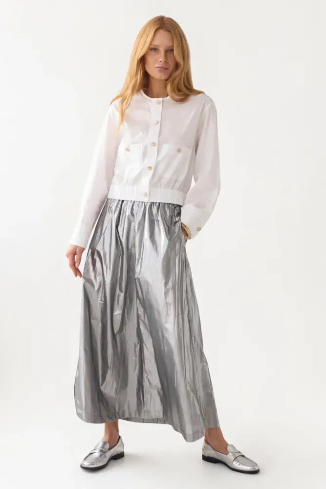 Silver Skirt - Skirts