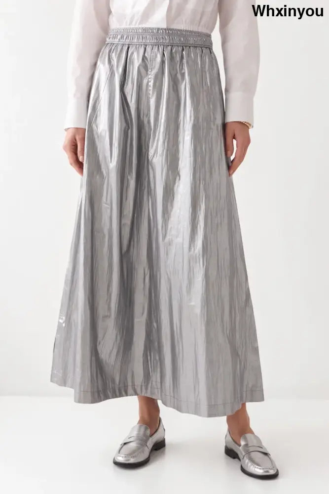 Silver Skirt - Skirts