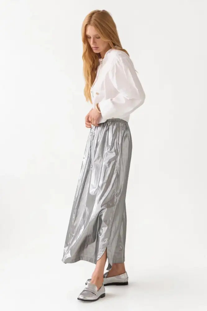 Silver Skirt - Skirts