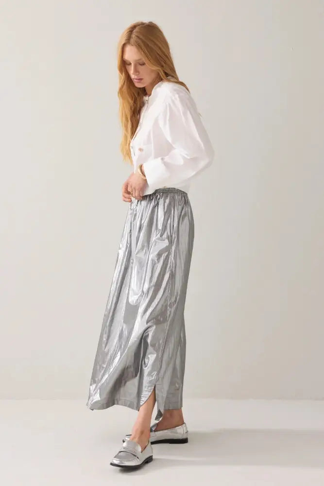 Silver Skirt - Skirts