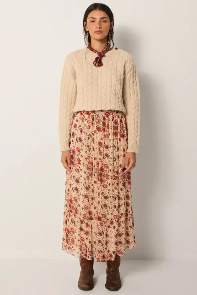 Simone Skirt | Coquelicot Coquillage - Skirts