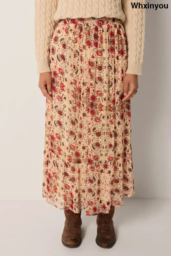 Simone Skirt | Coquelicot Coquillage - Skirts