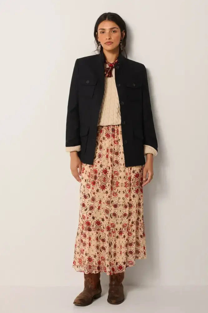 Simone Skirt | Coquelicot Coquillage - Skirts