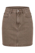Stella Denim Mini Skirt | Mushrooom - 24 - Skirts